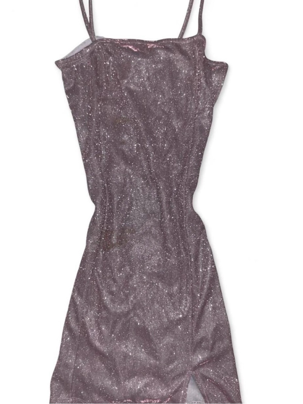 Glitter Slip Dress with Spaghetti Straps